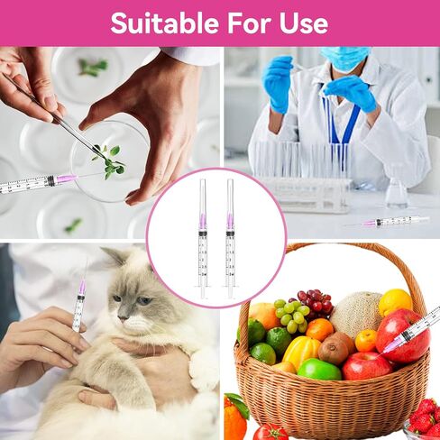 100 عبوة من محاقن توزيع Luer Lock Lab سعة 3 مل مع إبر 18Ga 1.5 بوصة، مختومة بشكل فردي in Kuwait