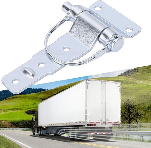 VINGVO D Type Removable Steel T Strap Hinges, Zinc Plated Trailer Door Hinges, Suitable for Trailers, Trucks, Caravans in Kuwait