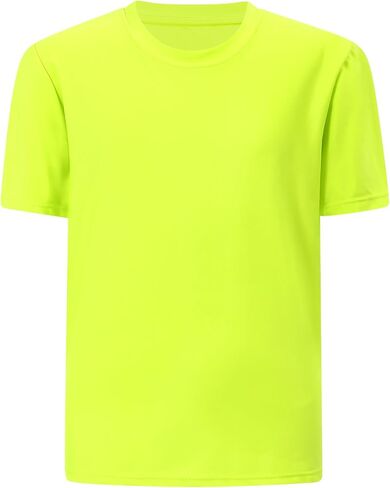 قمصان Lovekider Boys Neon الرياضية - تي شيرت رياضي ممتص للرطوبة جاف للأطفال من عمر 7 إلى 14 عامًا، لكرة القدم وصالة الألعاب الرياضية والتدريب in Kuwait
