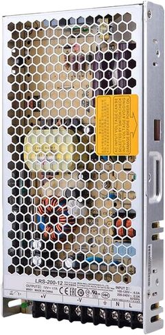 LRS-200-12 12V 17A 200W مصدر طاقة صناعي مع إدخال 85-264VAC، وحماية من التحميل الزائد لأنظمة التشغيل الآلي والمعدات الإلكترونية in Kuwait