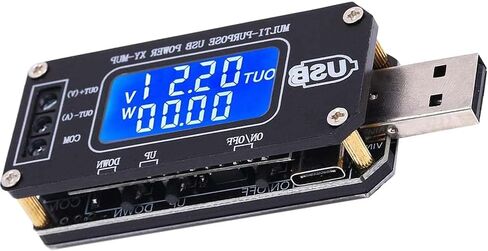 وحدة تنظيم الطاقة KEAcvise DC-DC CNC USB Boost/Buck، محول قابل للتعديل 3.5 فولت-12 فولت إلى 1.0 فولت-24 فولت مع الفولتميتر الرقمي واختبار البطارية، طاقة 2-3 وات in Kuwait