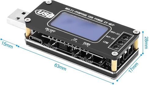 وحدة تنظيم الطاقة KEAcvise DC-DC CNC USB Boost/Buck، محول قابل للتعديل 3.5 فولت-12 فولت إلى 1.0 فولت-24 فولت مع الفولتميتر الرقمي واختبار البطارية، طاقة 2-3 وات in Kuwait