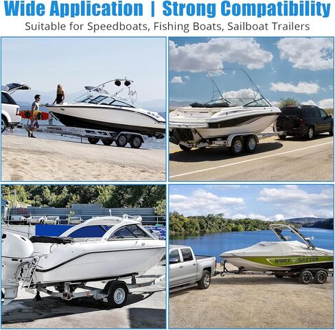 Garvee Adjustable 60 in Boat Trailer Guide Poles, 2PCS Rustproof Galvanized Steel with PVC Protection, 63 in Height, Flexible Installation for Easy Loading of Ski, Fishing & Sailboats in Kuwait