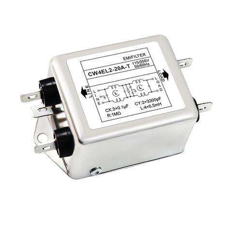 Single-Phase EMI Filter AC 110/220V/250V EMI Purification CW4EL2-10/20/30A-T Power Supply Filter(CW4EL2-30A-T 30A) in Saudi Arabia