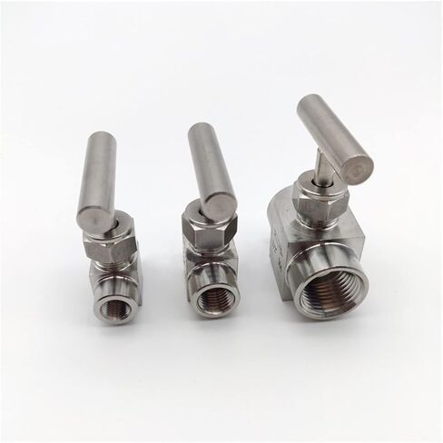 صمام كروي أنثى 1/8 "1/4" 3/8 "1/2" 304 صمام إبرة من الفولاذ المقاوم للصدأ صمام تنظيم التدفق (0.5 بوصة) in Saudi Arabia