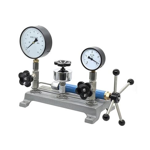 Pressure Calibration Table Manual Hydraulic Hydraulic Pressure Calibrator Hand Cranked Testing Platform All Stainless Steel Pressure Gauge Calibrator in Kuwait