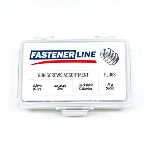 مجموعة براغي ذات فتحات صغيرة من أكسيد أسود ومسدس ستانلس ستيل من FastenerLine، 82 قطعة in Kuwait