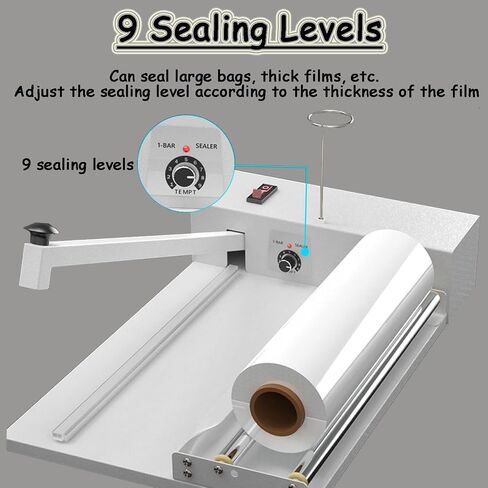 Heat Sealer Machine, Shrink Wrap Machine with Heat Gun, Levels Temperature Adjustment,for Thick Film/pe Film/pof Film (450mm) in Kuwait