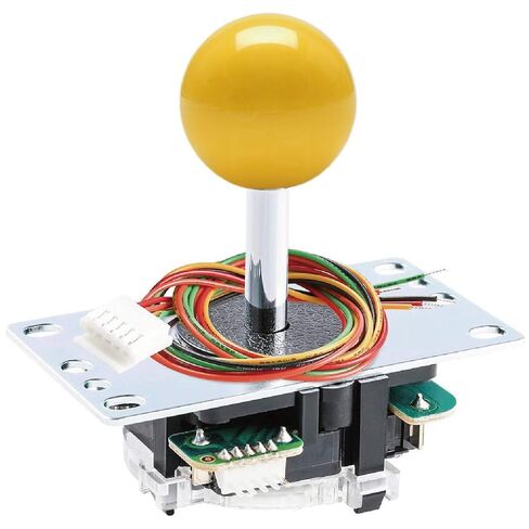 SANWA JLF-TP-8YT (قمة الكرة الصفراء) - ممتازة، عالية الدقة، عناصر تحكم سريعة الاستجابة، متوافقة مع منصات متعددة in Kuwait