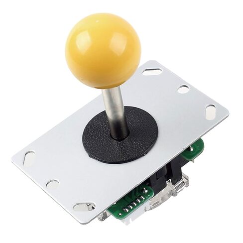 SANWA JLF-TP-8YT (قمة الكرة الصفراء) - ممتازة، عالية الدقة، عناصر تحكم سريعة الاستجابة، متوافقة مع منصات متعددة in Kuwait