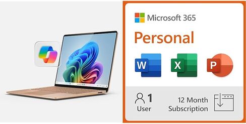 كمبيوتر محمول Microsoft Surface (2024)، نظام التشغيل Windows 11 Copilot+ PC، شاشة لمس 13.8 بوصة، Snapdragon X Elite (12 كور)، ذاكرة الوصول العشوائي 16 جيجابايت، تخزين SSD 512 جيجابايت، أسود in Kuwait