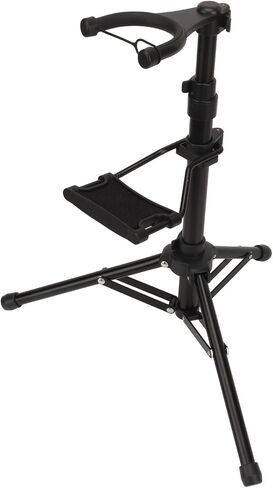 CHICIRIS Foldable Wind Instrument Stand, Adjustable Height Tripod Holder with Wrench Joint Design, Antiskid Triangular Base for Electronic Wind Instruments in Kuwait