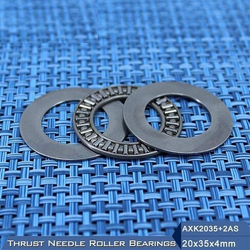 TMP1105 AXK2035 + 2AS 10 Pcs Thrust Needle Roller Bearing AXK Series with 2AS2035 Washers AXK1104 889104 NTB2035 Bearings 20x35x4mm in Kuwait