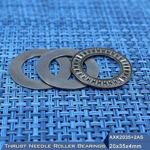 TMP1105 AXK2035 + 2AS 10 Pcs Thrust Needle Roller Bearing AXK Series with 2AS2035 Washers AXK1104 889104 NTB2035 Bearings 20x35x4mm in Kuwait