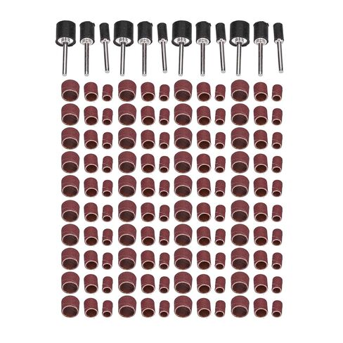FILFEEL 132-Piece Aluminum Alloy Sanding Bands Set for Woodworking and Metal Polishing - Sander Tool Kit in Kuwait