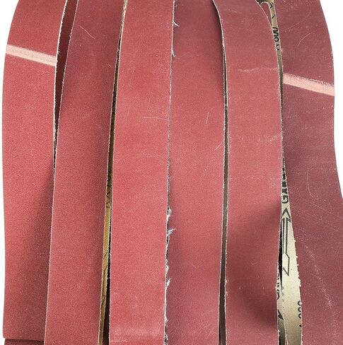 6pc Set of Fine Grit Sanding Belts Each 2 x 72, Suitable for Portable Sanders and Multiple Surfaces in Kuwait