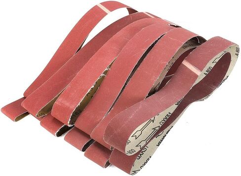 6pc Set of Fine Grit Sanding Belts Each 2 x 72, Suitable for Portable Sanders and Multiple Surfaces in Kuwait