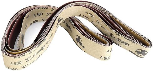 6pc Set of Fine Grit Sanding Belts Each 2 x 72, Suitable for Portable Sanders and Multiple Surfaces in Kuwait