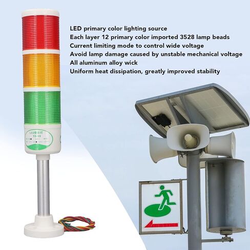 LED Stack Tower Light Stable Voltage Beacon for CNC Machine Tool Equipment Industrial Warning Lamp for Automated Production Line (24V) in Kuwait