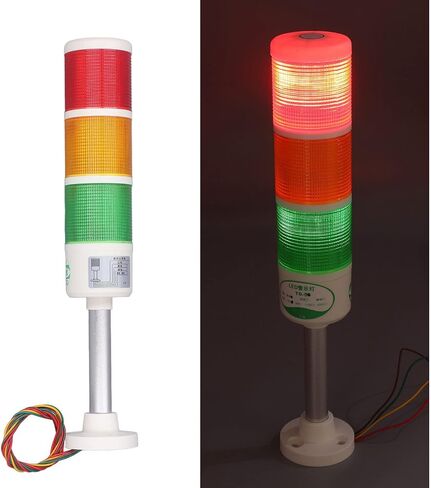 LED Stack Tower Light Stable Voltage Beacon for CNC Machine Tool Equipment Industrial Warning Lamp for Automated Production Line (12V) in Kuwait