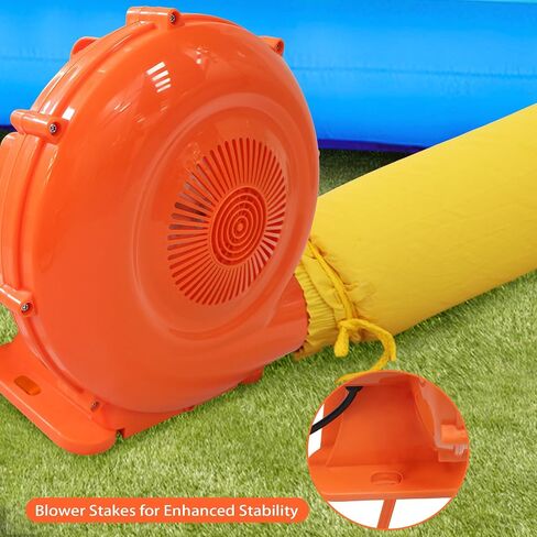 520W Air Blower for Bounce House and Water Slide, Inflatable Blower with Floor Drying Nozzle and 12.5FT Long Cord for Bouncy Castle, Water Slide 120V 60HZ in Kuwait