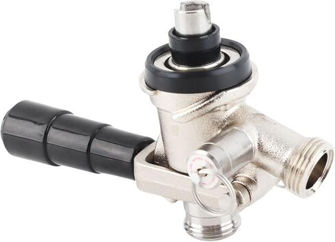 Yctze S Type Keg Coupler Draft Beer Dispenser for Home Brewing Enthusiasts and Bar Owners, Equipped with Safety Pressure Relief Valve, Zero Foam Anti Backflow Design, 304 Stainless in Kuwait