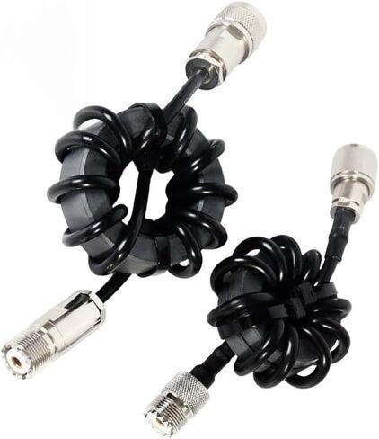 Shortwave Choke Ring 1.8-30MHz HF Radio Balun, M Male to M Female Connector for Anti-Interference, EM-43 1000W Large Core with Better Heat Dissipation(EM-43 EM-25) in Kuwait
