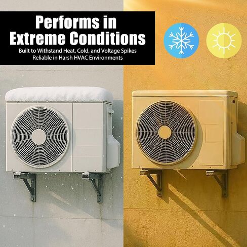 CPT0091 مكثف البدء 135-162 μF 330V - متوافق مع Trane & American Standard HVAC - استبدال مكثف بدء تشغيل المحرك الدائري لـ CPT00091، CPT0091A، CPT0091B in Kuwait
