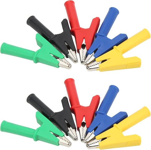 Insulated Test Clamp Clips Durable Brass Teeth Nondamage for Electrical Projects Voltage Tester 10A for Car Truck Battery Mini Test Clamp/Holder Electronic Instruments in Kuwait