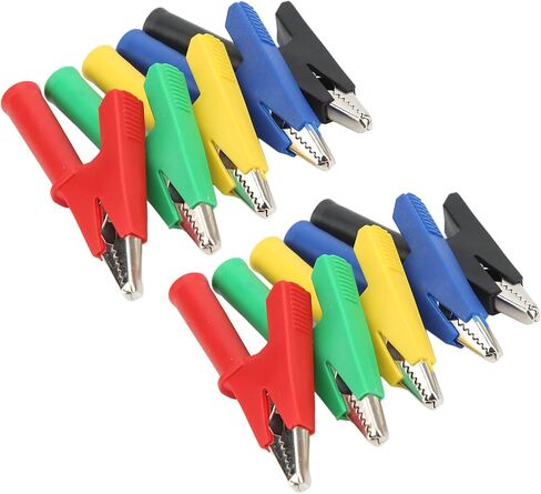 Insulated Test Clamp Clips Durable Brass Teeth Nondamage for Electrical Projects Voltage Tester 10A for Car Truck Battery Mini Test Clamp/Holder Electronic Instruments in Kuwait