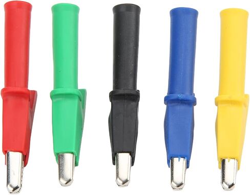 Insulated Test Clamp Clips Durable Brass Teeth Nondamage for Electrical Projects Voltage Tester 10A for Car Truck Battery Mini Test Clamp/Holder Electronic Instruments in Kuwait