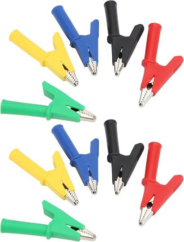 Insulated Test Clamp Clips Durable Brass Teeth Nondamage for Electrical Projects Voltage Tester 10A for Car Truck Battery Mini Test Clamp/Holder Electronic Instruments in Kuwait