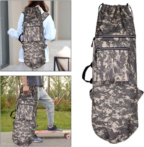 Almencla Skateboard Bag Skateboard Backpack Universal for Men Women with Adjustable Strap in Kuwait