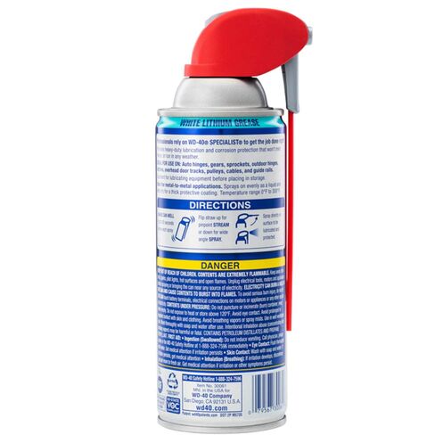 WD-40 Specialist Penetrant with Smart Straw Sprays 2 Ways, 11 OZ & WD-40 Specialist White Lithium Grease Spray with Smart Straw Sprays 2 Ways, 10 OZ in Kuwait