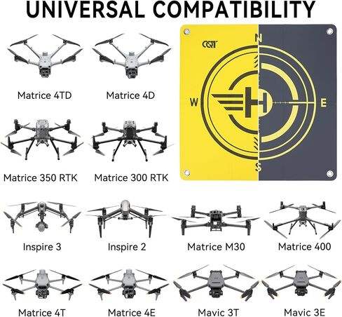 منصة هبوط طائرة بدون طيار مرجحة CQT لـ DJI Matrice 400 4TD 4T/4E 4D M30/M30T Matrice 350 RTK 300 RTK Mavic 3E/3T/3M Mavic 4 pro، Inspire 3 2 1 بدون طيار متعددة المروحيات والمروحيات in Kuwait