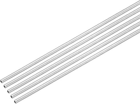 uxcell 304 Stainless Steel Capillary Tube, 1.5mm OD 0.7mm ID 305mm Length Round Seamless Metal Straight Pipe 0.4mm Thick Weldable Tubing for Industry DIY (0.06"ODx0.03"IDx12"L), 10Pcs in Kuwait