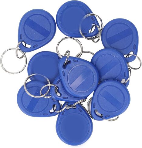 IC Card Keyfobs 13.56MHz with Keyring Design,Compact and Lightweight Set of 10 Keychains for ID Management,Easy Access Anywhere in Kuwait
