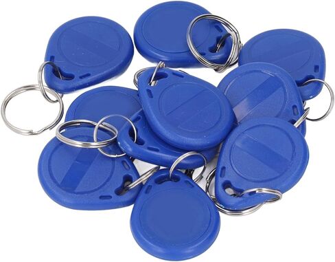 IC Card Keyfobs 13.56MHz with Keyring Design,Compact and Lightweight Set of 10 Keychains for ID Management,Easy Access Anywhere in Kuwait