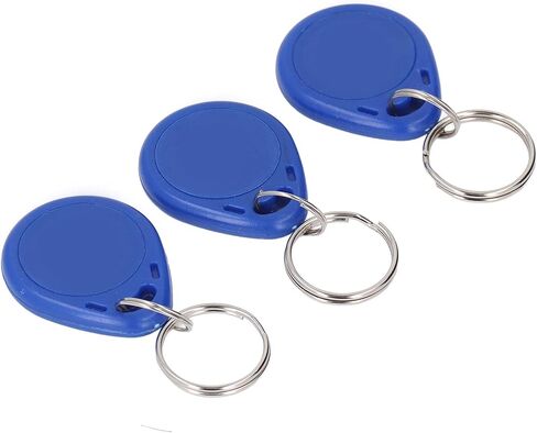 IC Card Keyfobs 13.56MHz with Keyring Design,Compact and Lightweight Set of 10 Keychains for ID Management,Easy Access Anywhere in Kuwait