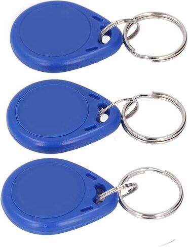 IC Card Keyfobs 13.56MHz with Keyring Design,Compact and Lightweight Set of 10 Keychains for ID Management,Easy Access Anywhere in Kuwait