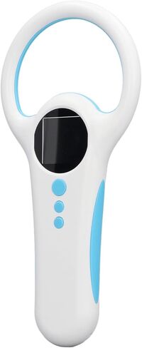 ViaGasaFamido Pet Microchip Reader, Rechargeable Handheld Scanner with OLED Display for Pet Tag Identification in Vets and Shelters in Kuwait
