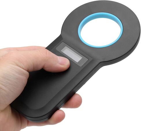 Pet Microchip Reader, Bluetooth OLED Reads EMID FDX B Rechargeable Animal Chip Scanner, Handheld Pet Tag Reader with 128 Data Storage and USB Charging for Pets Dogs Cats in Kuwait