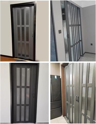 Accordion Folding Screen Door - Versatile Concertina Partition for Indoor Spaces, Perfect for Pantry, Laundry Room, Bedroom Entry, or Home Office Privacy in Kuwait