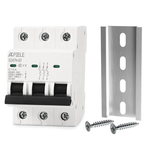 APIELE 3Pole قطاع دارة مصغر 20Amp 240/480V AC DIN السكك الحديدية جبل الحرارية المغناطيسي رحلة AC مفتاح فصل in Kuwait