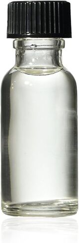 1/2 Oz (15 Ml) Clear Boston Round Glass Bottle with Caps - Pack of 12 in Kuwait