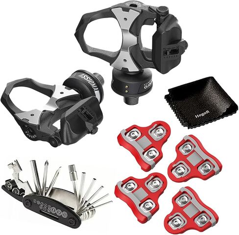 Favero Assioma DUO Upgraded Double-Sided Power Waterproof Meter Pedals with Extra Cleats Bundle with HogoR Cleaning Cloth + Multi Tool Screwdriver in Kuwait