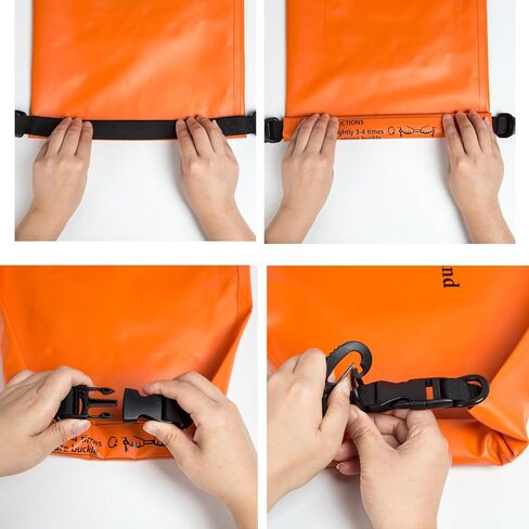 5L Dry Bag Waterproof, Waterproof Backpack, Lightweight Roll Top Dry Storage Backpack, Floating Dry Bag for Swimming, Kayaking, Boating, Camping & Beach Travel, Women & Men in Kuwait