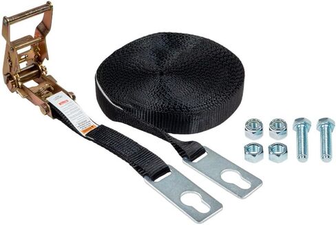 Mytee Products 2 Pack 1" x 46' Center Ridge Strap with Ratchet & Keyhole Plates – Heavy-Duty Polyester Webbing, 333 lbs WLL – Fits with Trailers & Rolling Tarp Systems in Saudi Arabia