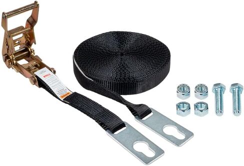 Mytee Products 2 Pack 1" x 46' Center Ridge Strap with Ratchet & Keyhole Plates – Heavy-Duty Polyester Webbing, 333 lbs WLL – Fits with Trailers & Rolling Tarp Systems in Saudi Arabia