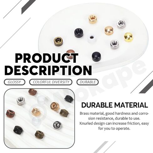70Pcs M5 Cap Nut Kit, 7 Colors M5x0.8 Screw Caps for Light Fixture Ceiling Light Screw Cap Cover Female Thread Lamp Knob Nuts Knurled Decorative Lamp Parts and Accessories in Kuwait